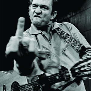 Johnny Cash: San Quentin Finger Poster