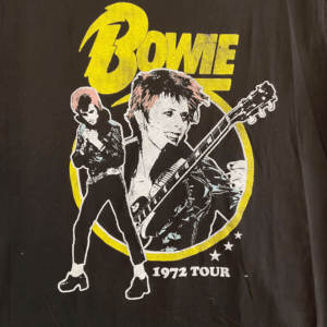 David Bowie:  1972 Tour T-Shirt - Medium