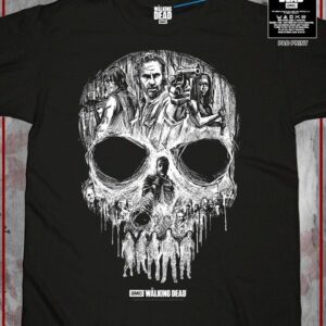 Walking Dead, The: Skull Characters T-Shirt - Large