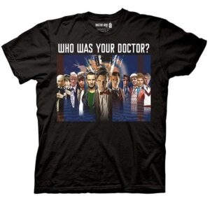 Dr. Who : Who Was Your Doctor T-Shirt - Large