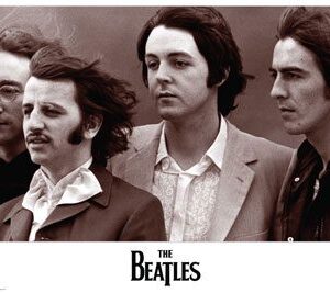 The Beatles: Sepia Toned Group Poster