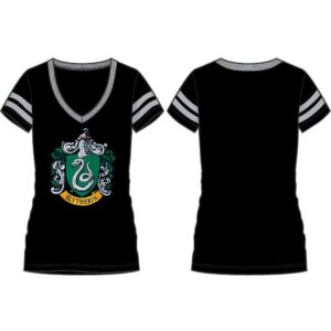 Harry Potter : Slythern V-Neck Junior Tee - XX Large