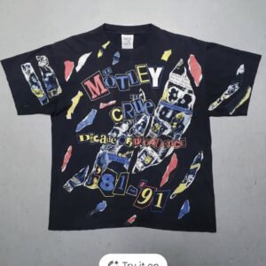 Motley Crue T-shirt Decade Of Decadence Tee 1991