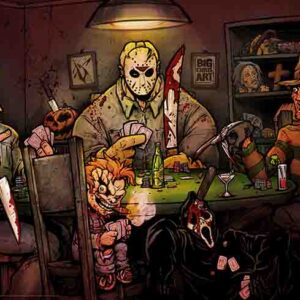 Slashers Playing Poker Poster