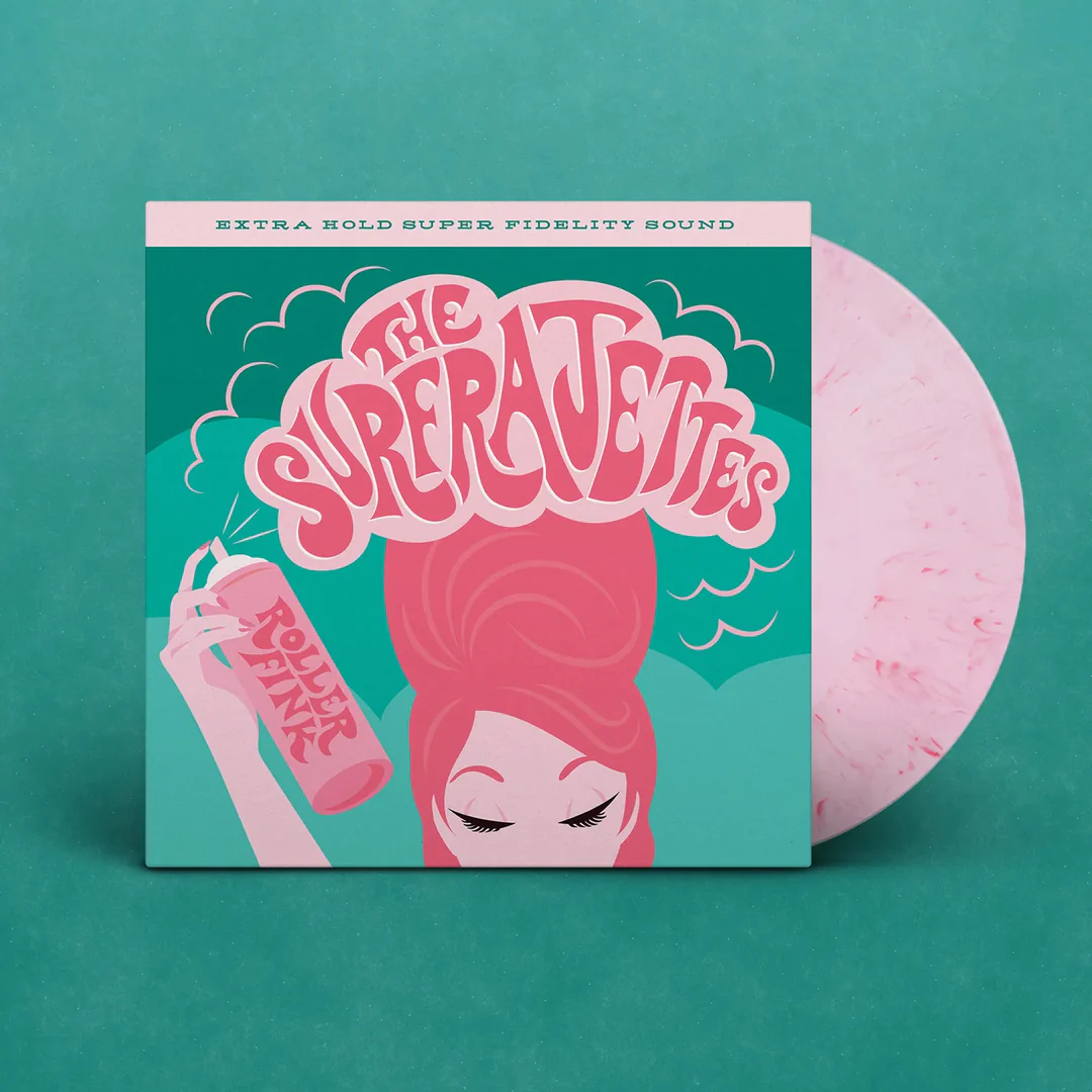 The Surfrajettes : Roller Fink Candy Floss Coloured Vinyl