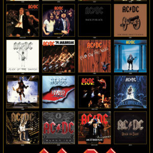 AC/DC : Album Collage Poster