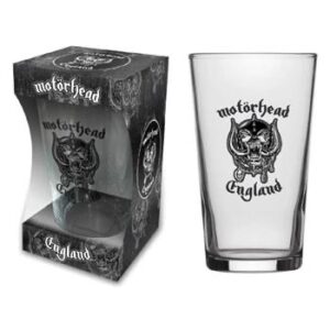 Motrhead England Pint Beer Glass
