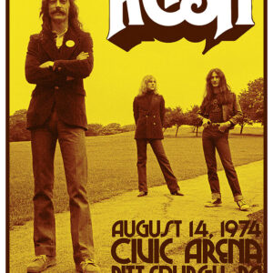 Rush: August 14, 1974 Concert Poster