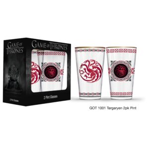 Game of Thrones Lannister Pint Glass Set (2)