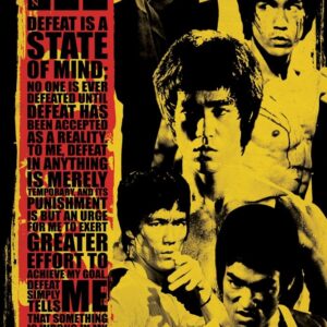 Bruce Lee: Defeat Is A State Of Mind Poster