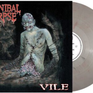CANNIBAL CORPSE  : VILE ("ZOMBIE BRAINS" - GREY WITH RED STREAKS VINYL)